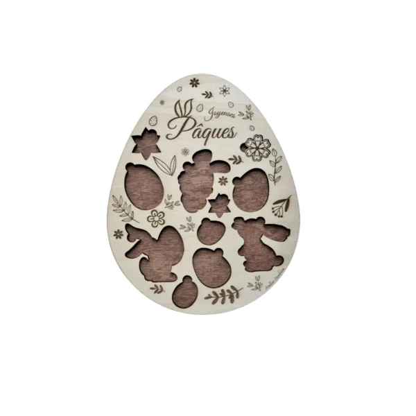 Oeuf de Pâques - Puzzle en bois