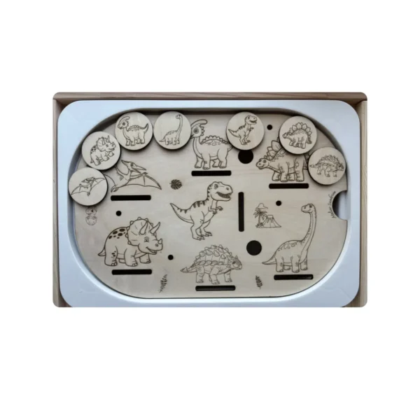 insert sensoriel bois dinosaure version observation jetons en haut