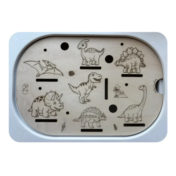 insert sensoriel bois dinosaure version observation