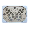 Insert sensoriel papillon en bois avec trous de 2,5 cm pour activité de motricité fine enfant