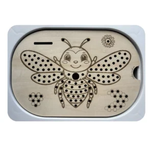 Insert sensoriel en bois - Abeille