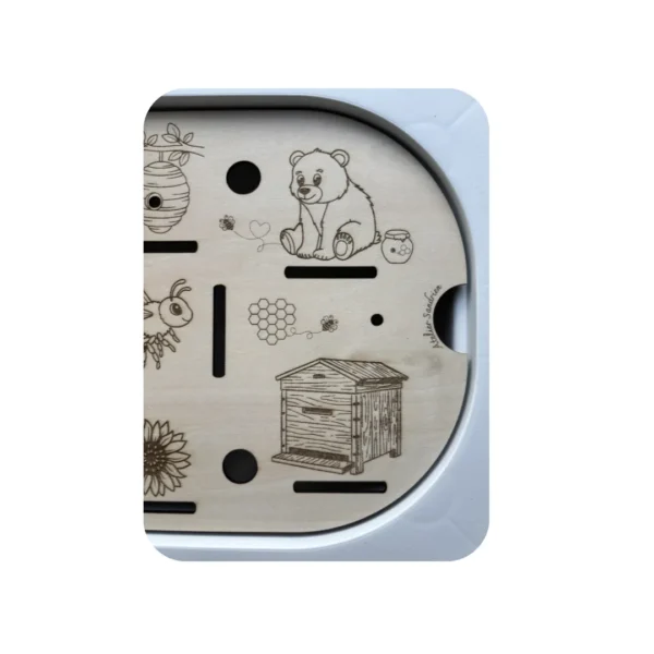 Insert sensoriel en bois - Autour de la ruche zoom