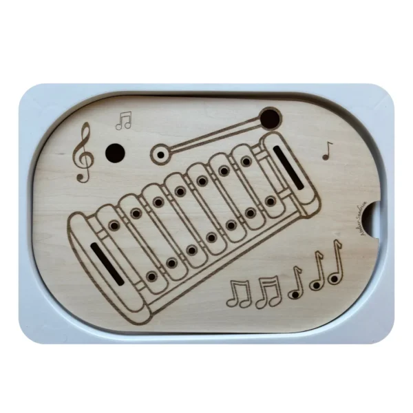 Insert sensoriel en bois - xylophone