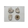 Lot de 4 jetons en bois sur le thème abeille