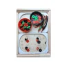 Insert sensoriel en bois avec 4 coccinelles et accessoires pour activité de tri et motricité fine enfant