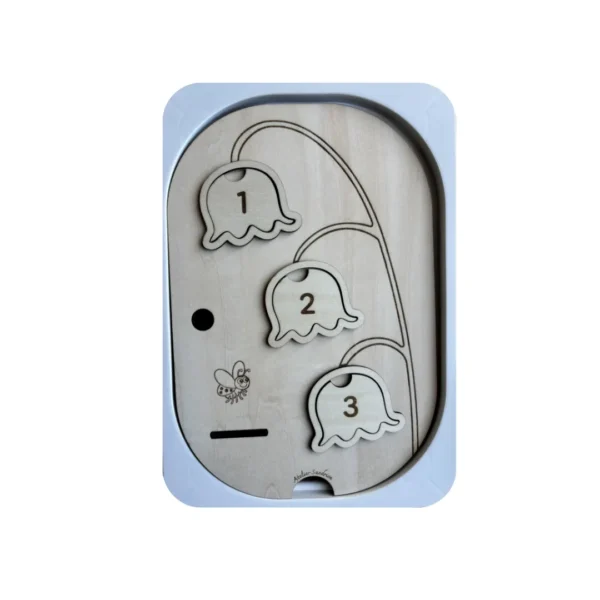 insert sensoriel en bois - 3 clochettes muguet