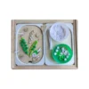 insert sensoriel en bois - brin de muguet avec bols accessoires