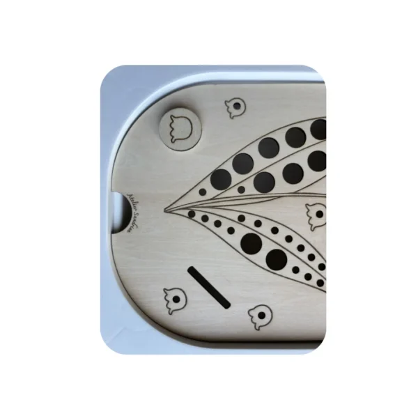 insert sensoriel en bois brin de muguet zoom sur le bas