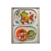 insert sensoriel en bois - poisson rempli de picots, pompons et bols accessoires