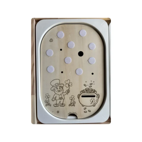 Insert sensoriel en bois – thème Saint-Patrick scratch sans jeton