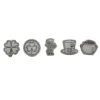 lot de 5 jetons en bois- Saint Patrick - contours