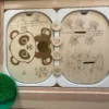 Insert sensoriel en bois - le panda