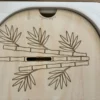 insert sensoriel en bois les bambous avec leurs fentes pour insérer jetons en bois associés ou jetons colorés