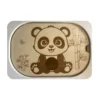 insert sensoriel en bois le panda avec son trou pour insérer balles, pompons ou autres